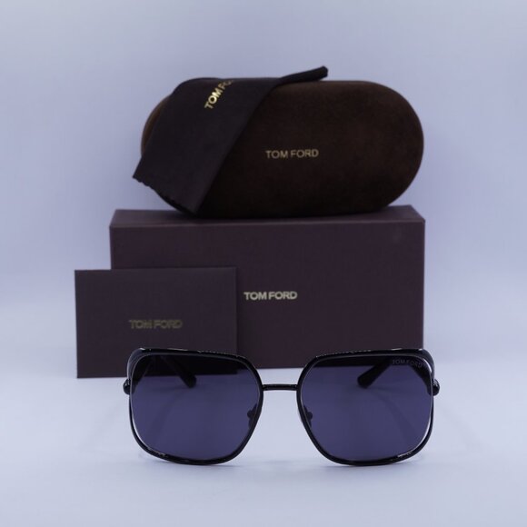 Tom Ford Goldie FT1092 01A Square Sunglasses - Black/Smoke - Picture 4 of 9